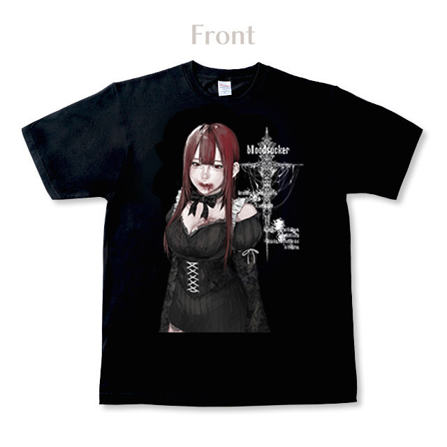 ビッグプリント黒Tシャツ