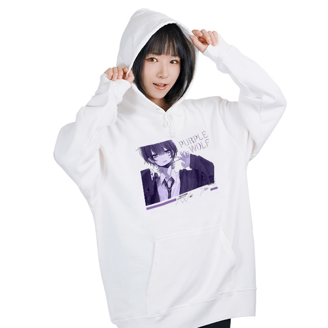 カシバパーカー【白】-PURPLEWOLF-
