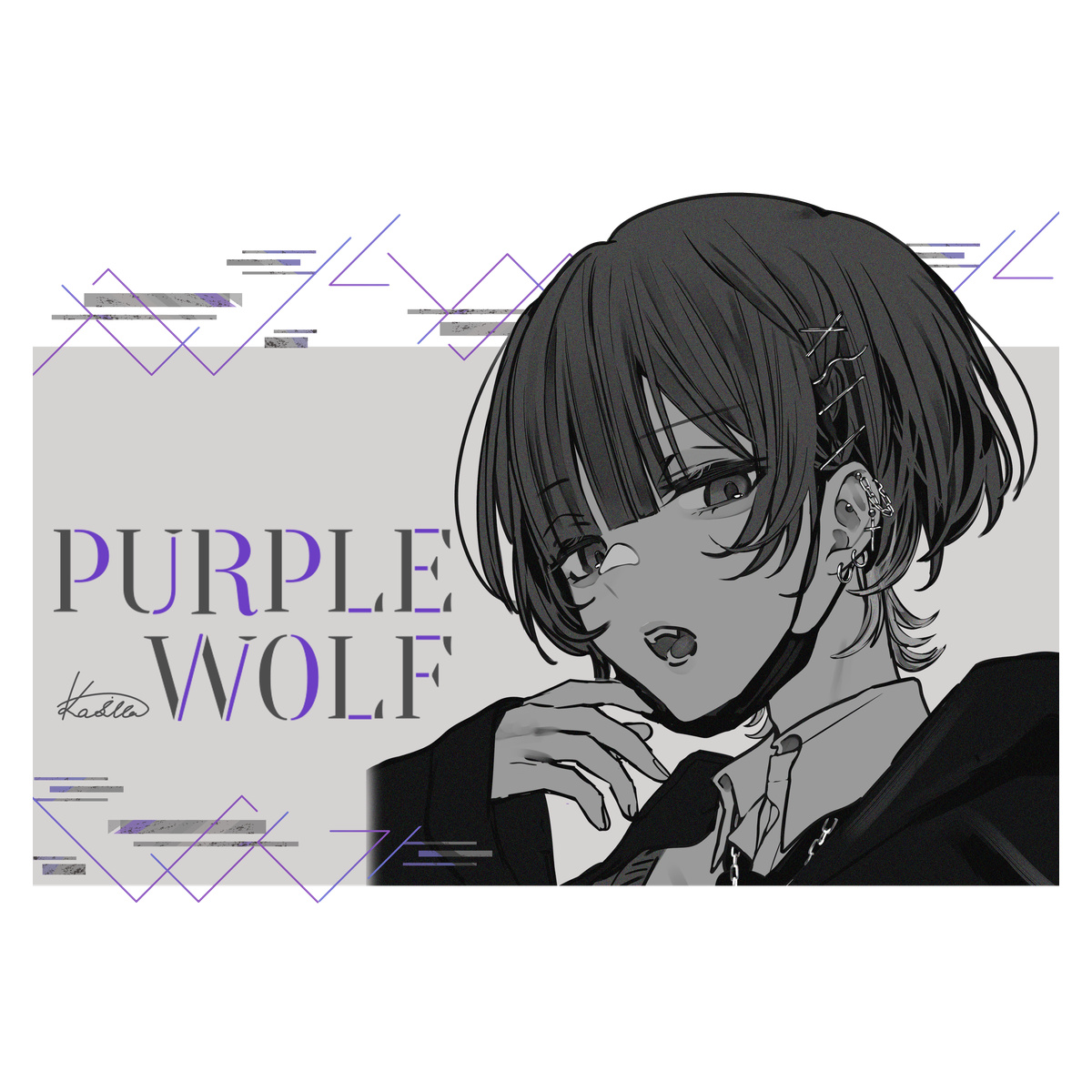 カシバパーカー【白】-WOLF GRAY-