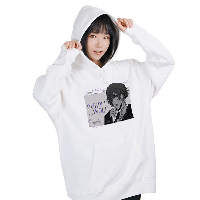 カシバパーカー【白】-WOLF GRAY-