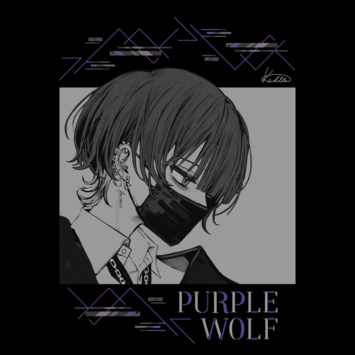 カシバT【黒】-WOLF BLACK-