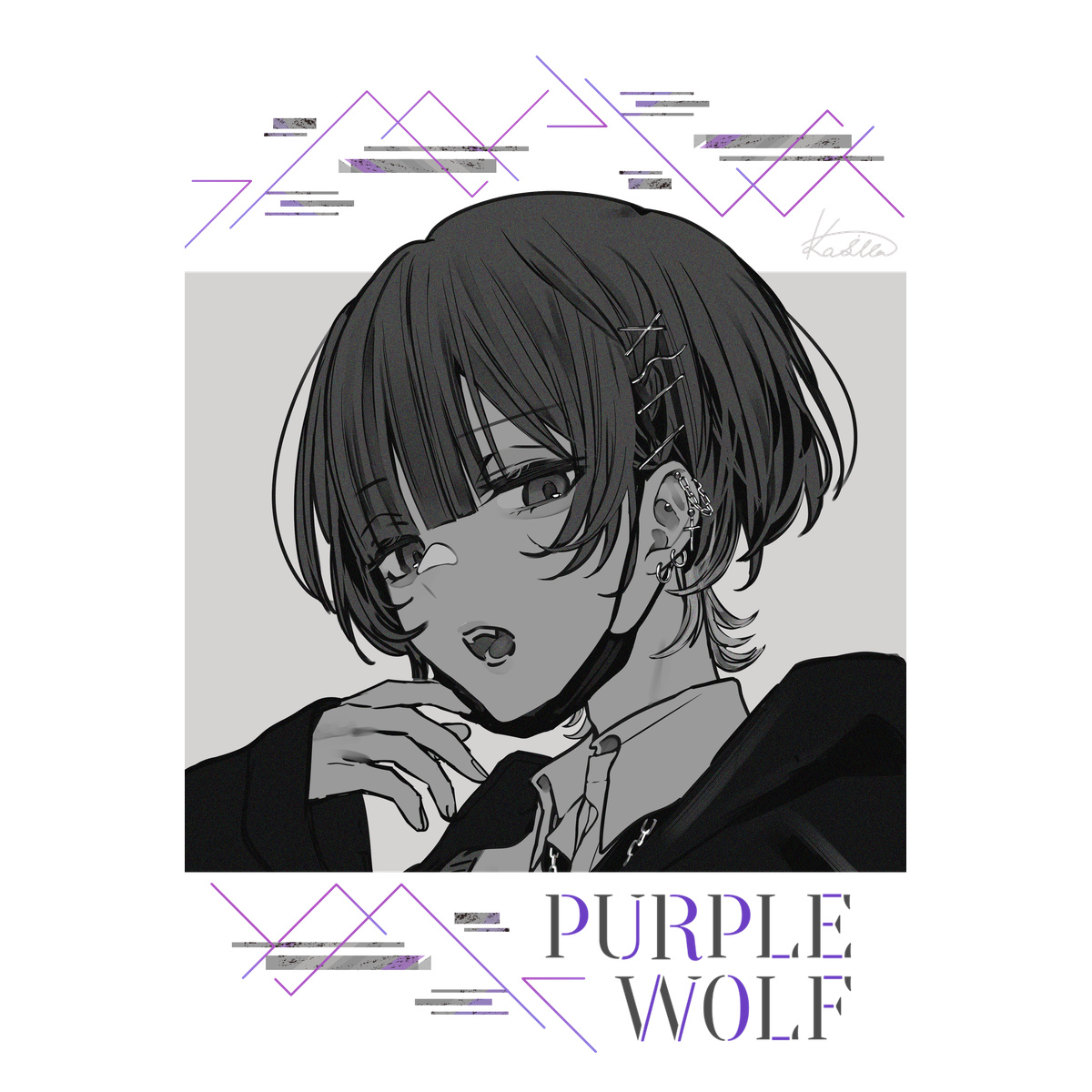 カシバT【白】-WOLF GRAY-