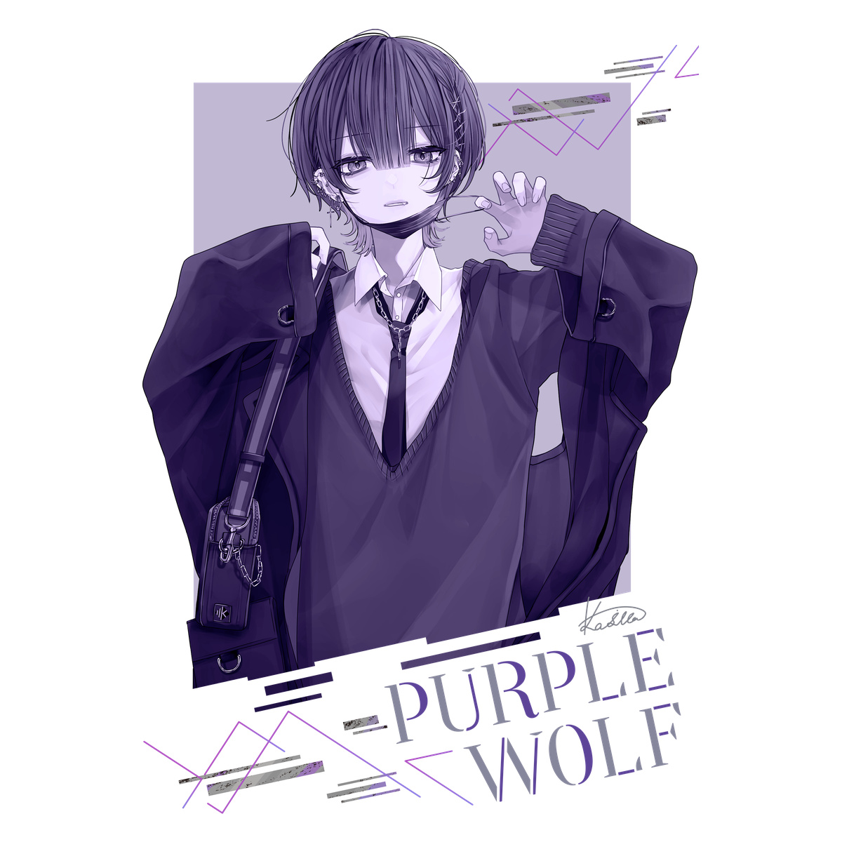 カシバロンT【白】-PURPLEWOLF-