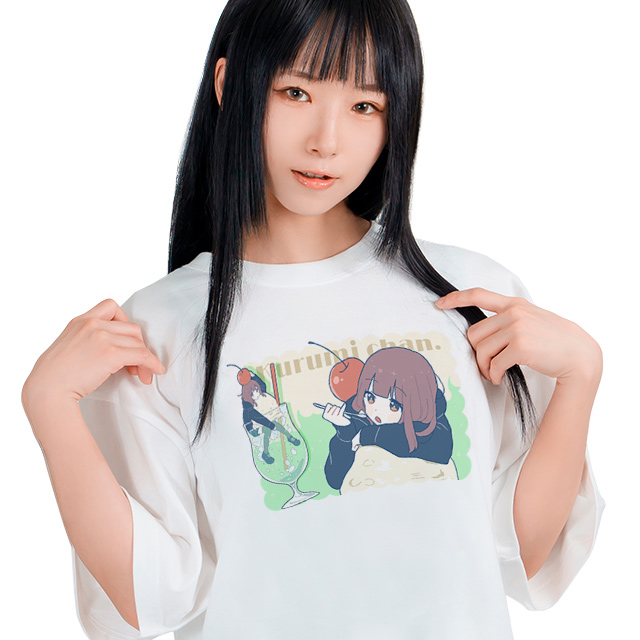 くるみちゃん。T【白】-クリームソーダ-