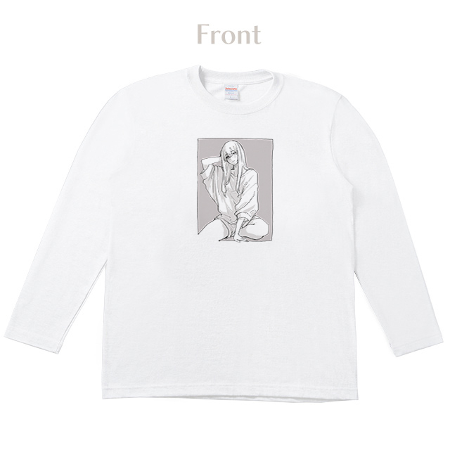 キロ ロングTシャツ【白】-Loafe-