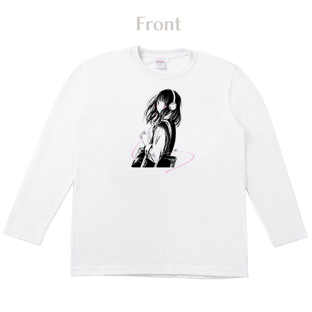 和遥キナ ロングTシャツ【白】