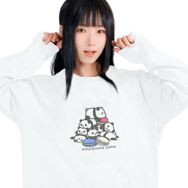 パンダンミニロンT【白】-01-
