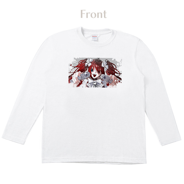 いんげん ロングTシャツ【白】_01