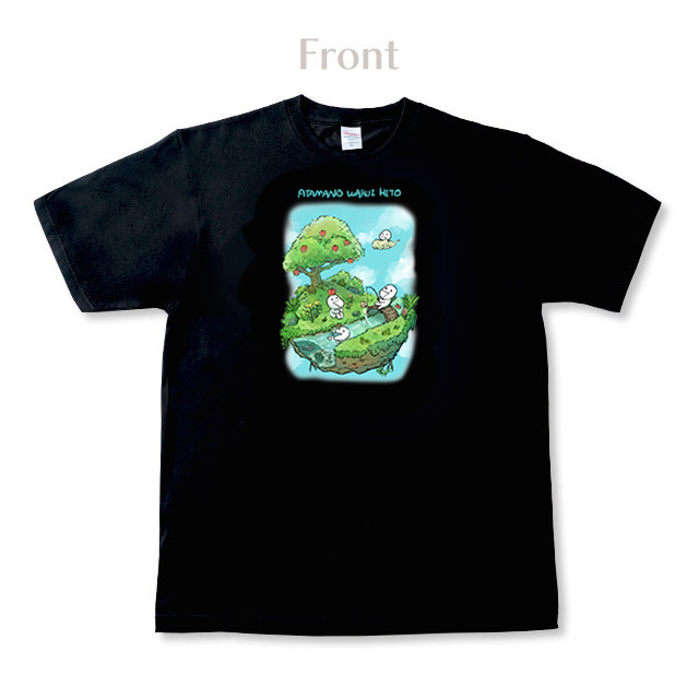 あたまのわるいひと【黒】Tシャツ1
