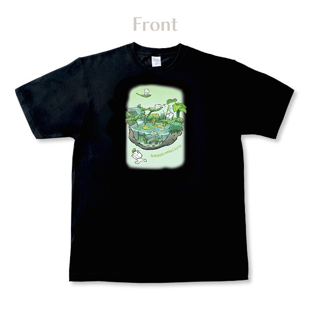 あたまのわるいひと【黒】Tシャツ2