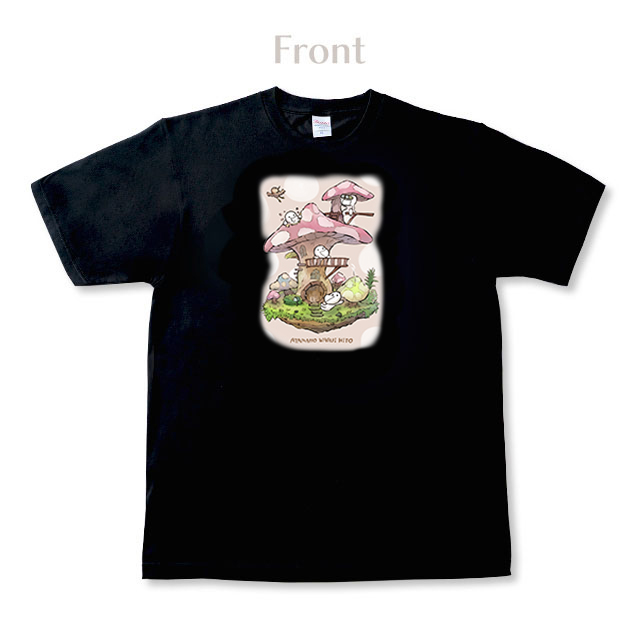 あたまのわるいひと【黒】Tシャツ3