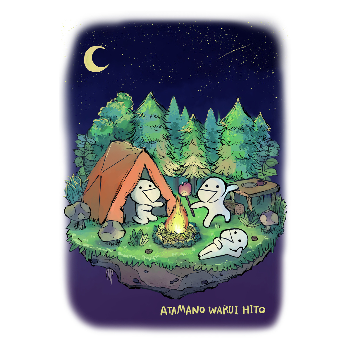 あたまのわるいひと【白】Tシャツ5