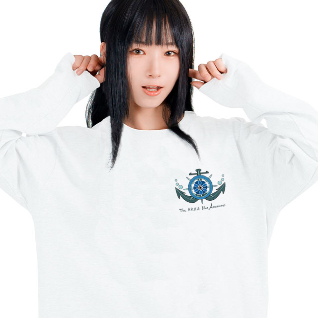 Aru-rutan 「王女のブルーアネモネ号」 ワンポイントロングTシャツ