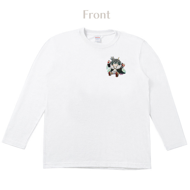 Aru-rutan 「はえの王 べるぜぶぶ」 ワンポイントロングTシャツ