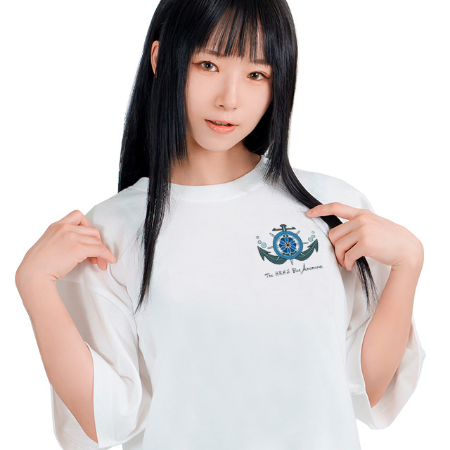 Aru-rutan 「王女のブルーアネモネ号」ワンポイントTシャツ