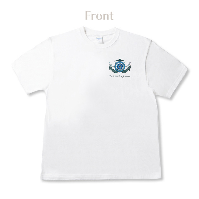 Aru-rutan 「王女のブルーアネモネ号」ワンポイントTシャツ