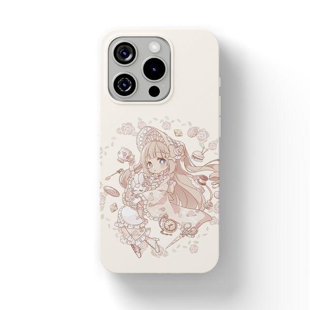 しろなっぱ ほんわか不思議の国のアリス(和風ロリータ) iPhoneケース