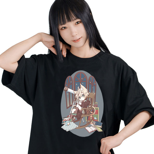 しろなっぱ【黒】Tシャツ2