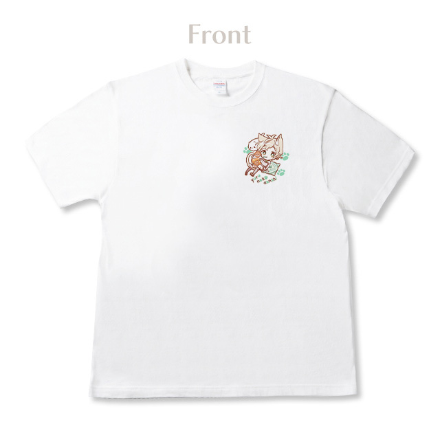 しろなっぱ ゆるねこ男子 ワンポイントTシャツ