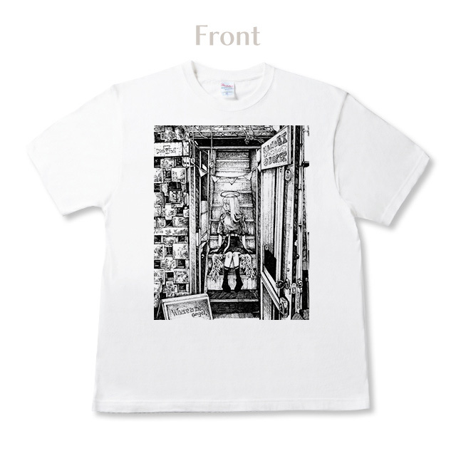 ROROICHI ビッグプリントTシャツ
