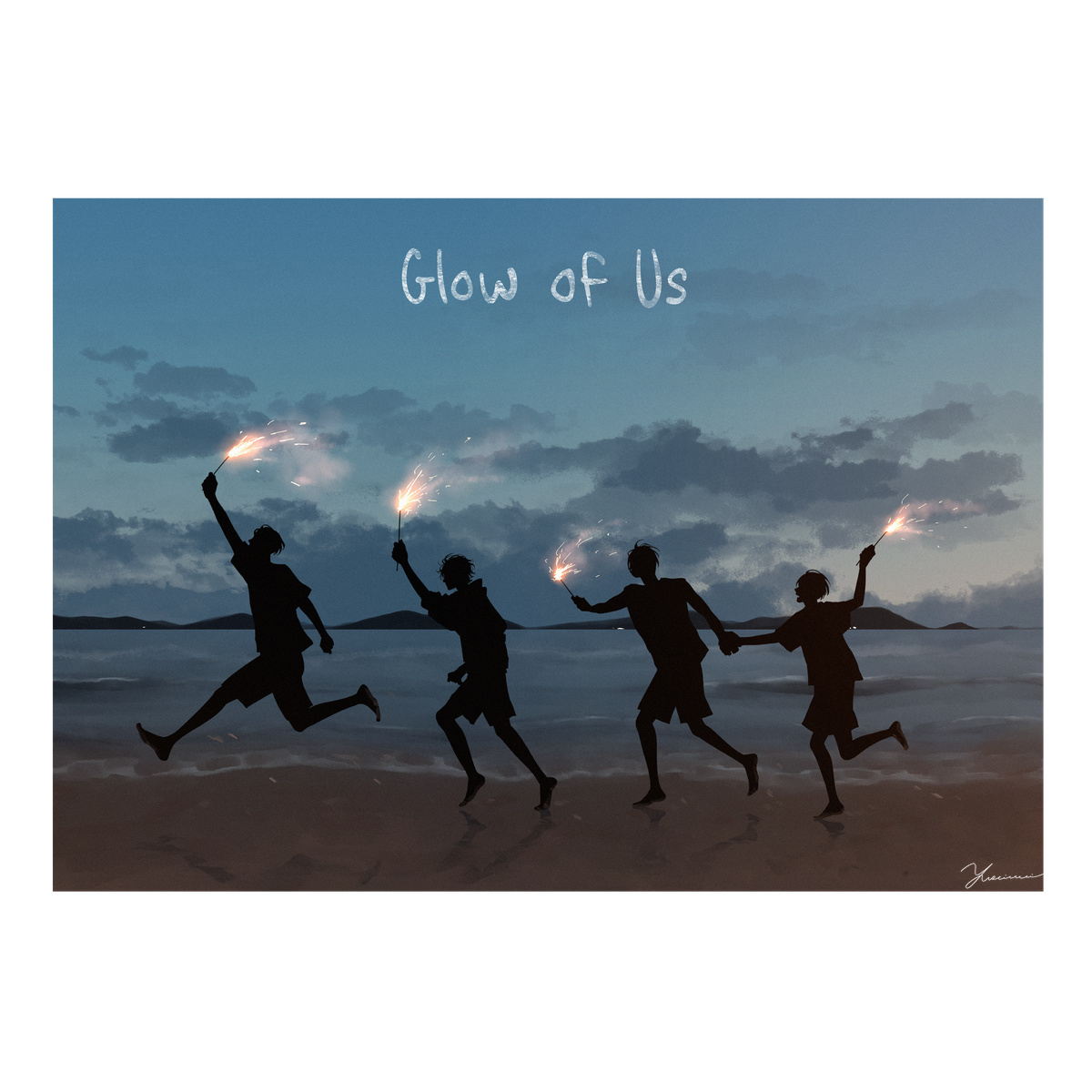 幽栖芽生T【白】-Glow of Us-