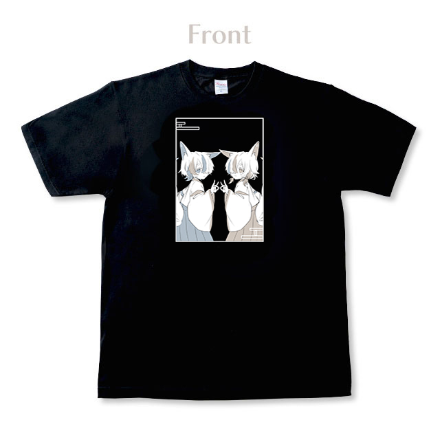 狐巳夜シュウ 黒Tシャツ