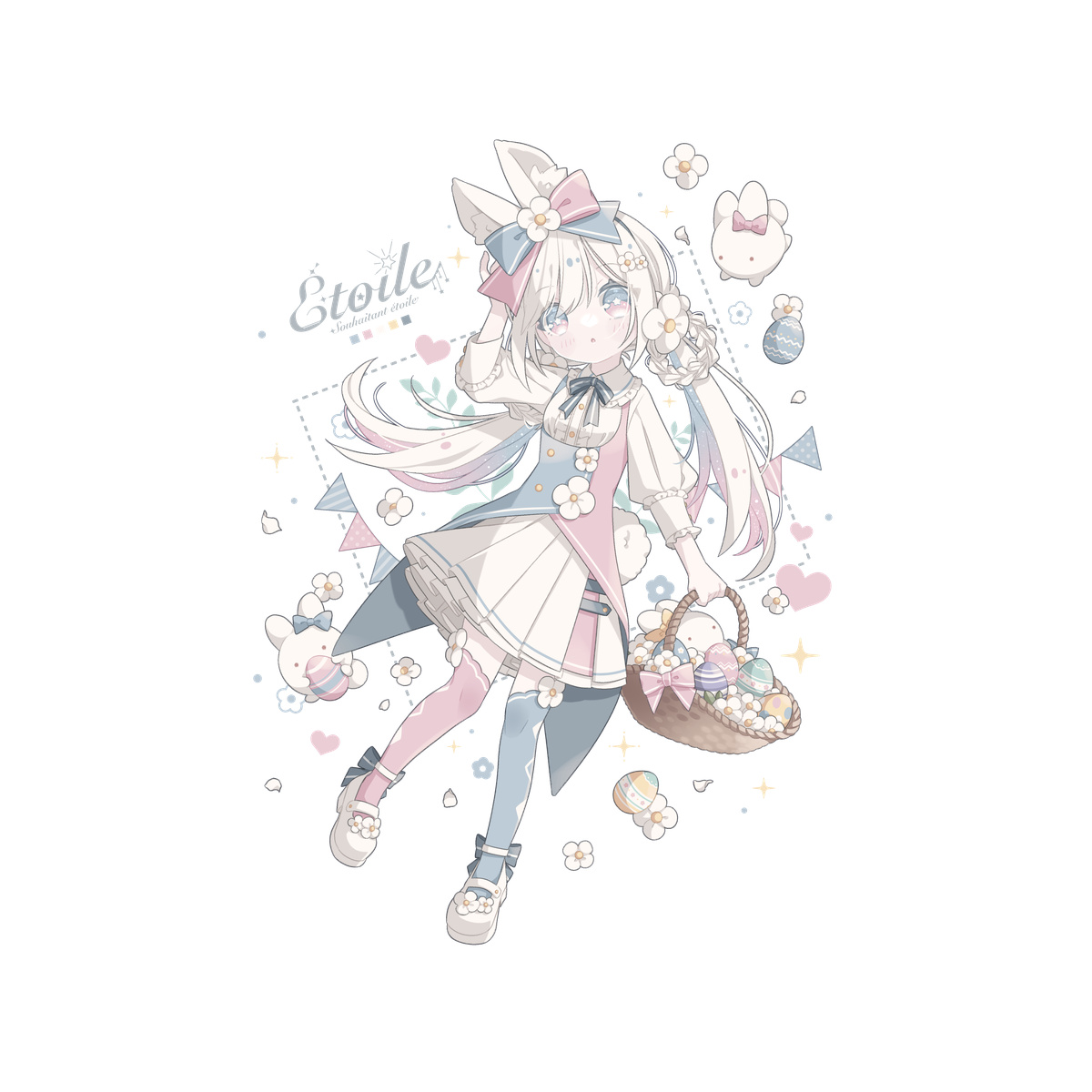 葛原カズヤT【白】-Easter Rabbit-