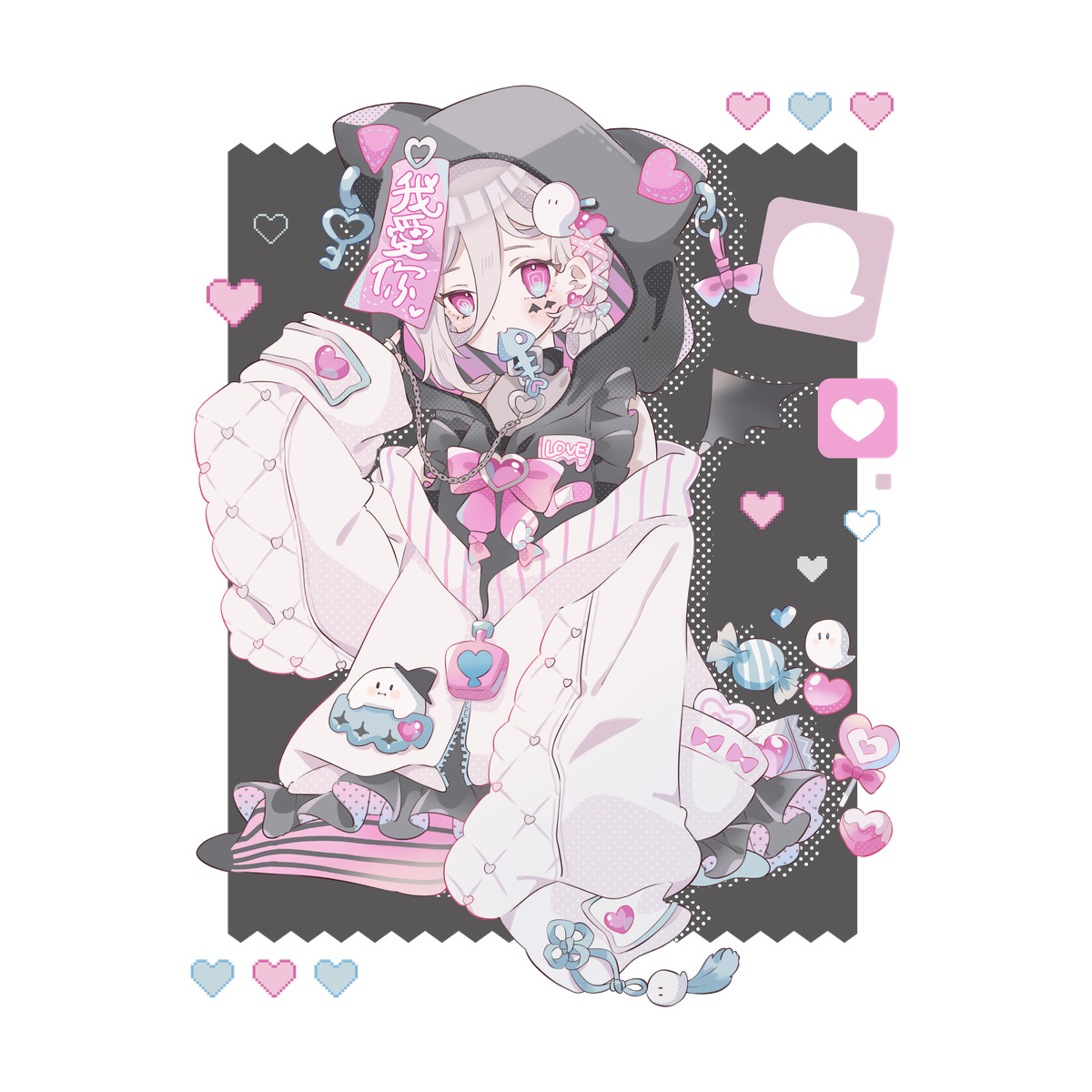むと Tシャツ【白】-01-