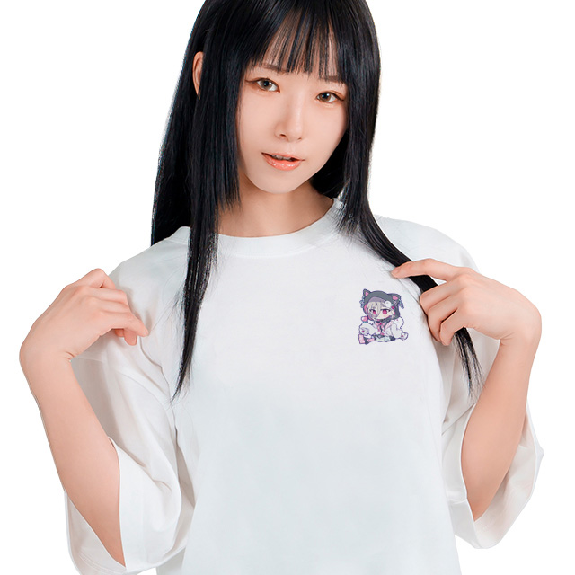 むとちびキャラシリーズ ワンポイントTシャツ おばけちゃん
