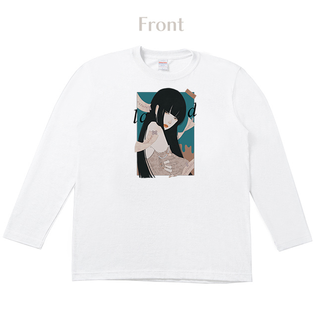そのレッテルは誰が貼る ロングTシャツ【白】