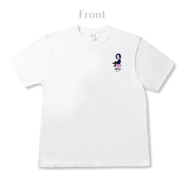 不二暁　ワンポイントTシャツ