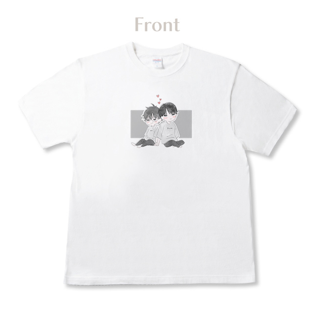 秋雨やひの Tシャツ【白】-02-