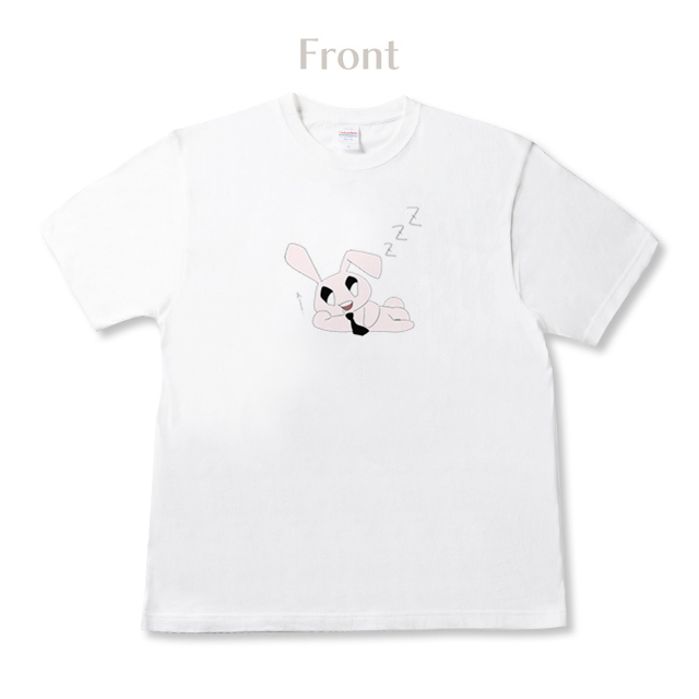 秋雨やひの Tシャツ【白】-03-