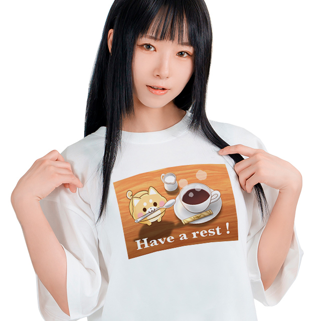 すみれぐみ商店T【白】-しばいぬちゃん-