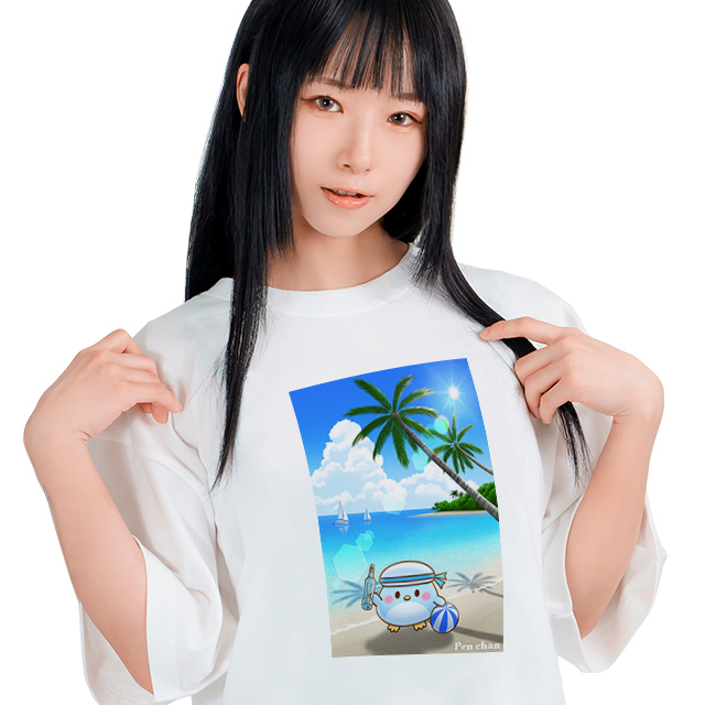 すみれぐみ商店T【白】-ペンちゃん-