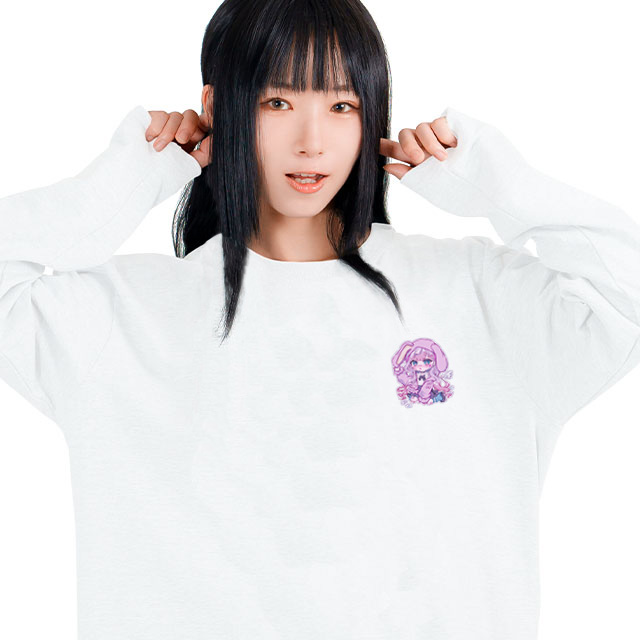 地雷ちゃん ワンポイントロングTシャツ