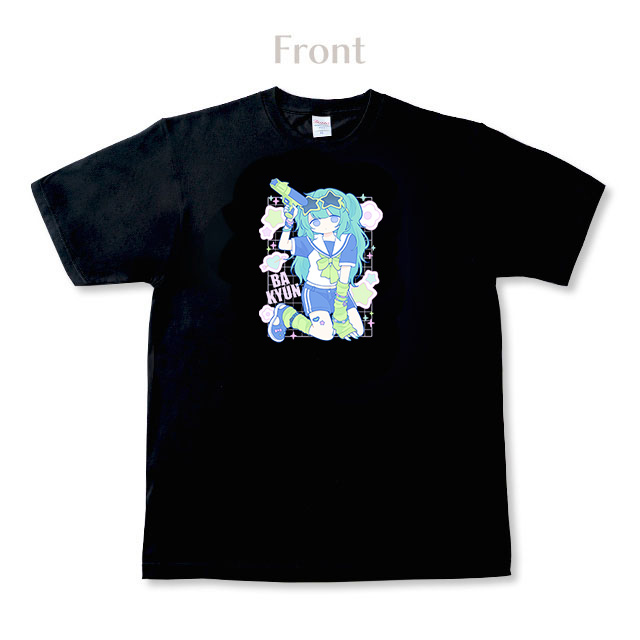 粟屋やわ子 黒Tシャツ