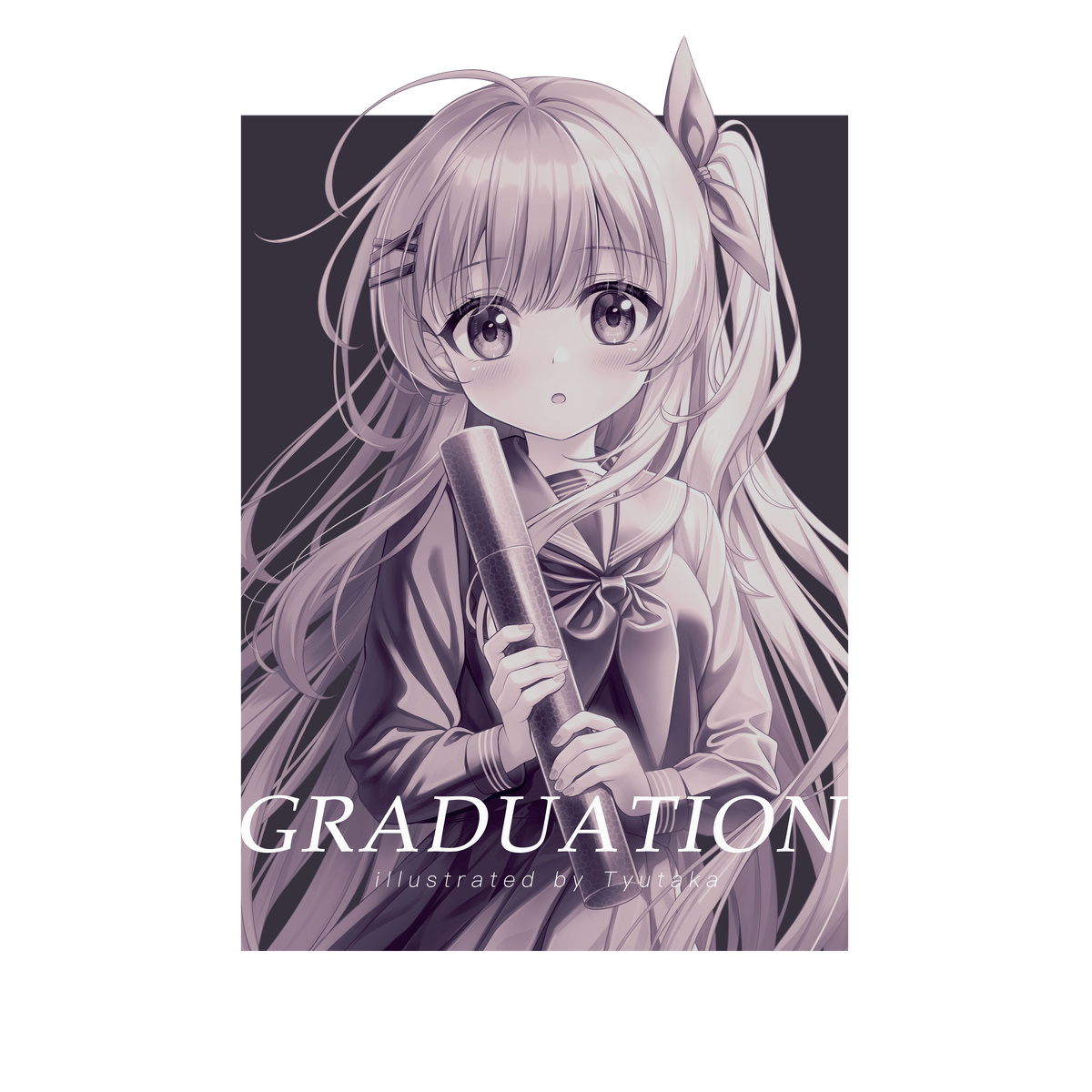 ゆたかてる Tシャツ【白】桜