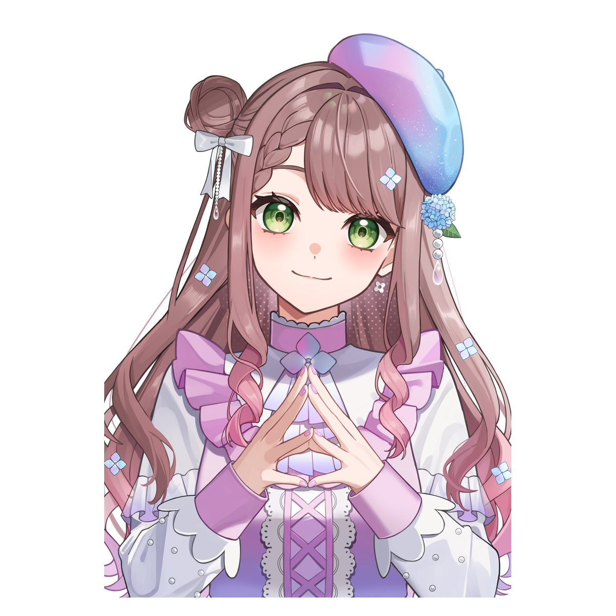 しのT【白】-あじさい-