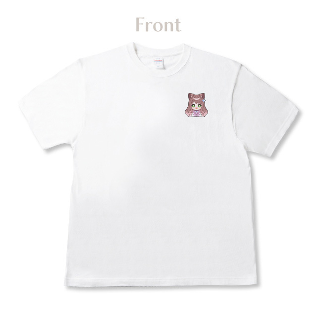 しの ワンポイントTシャツ╶にゃんこ╴