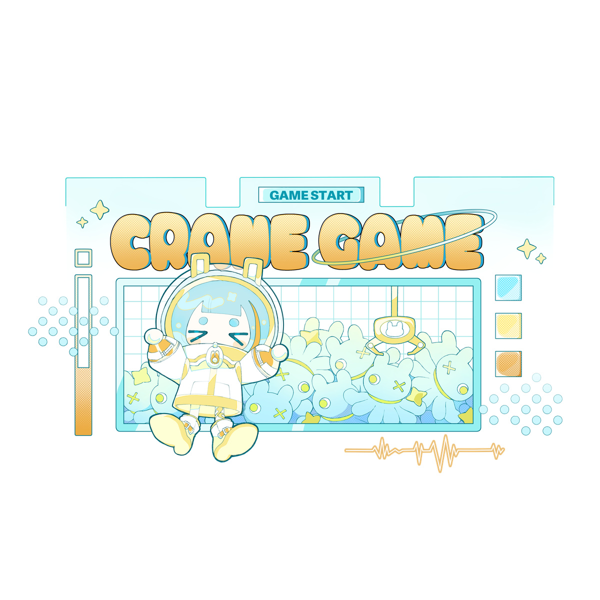 ねこまる Tシャツ【白】-01-