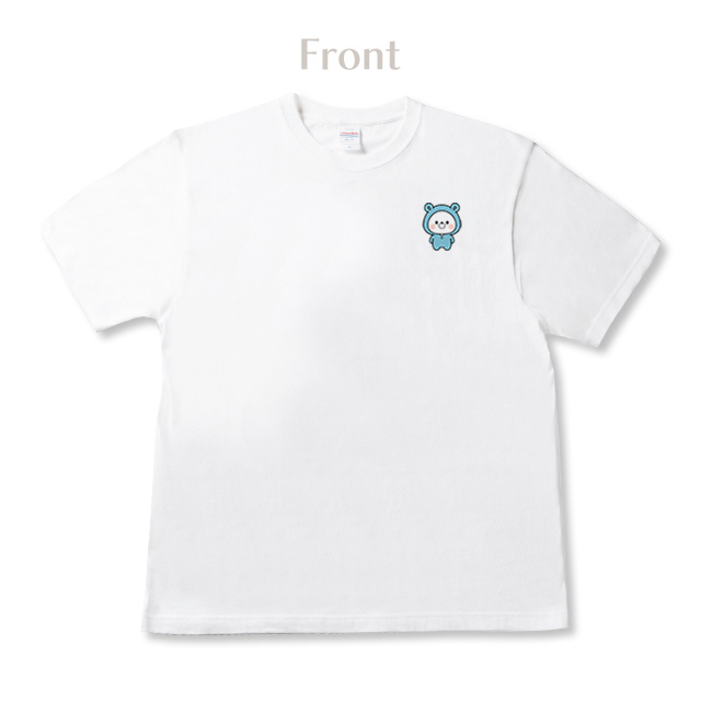 tttan. ワンポイントTシャツ - くまぽこ -