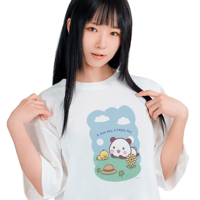 マキたんT【白】-パンダ&ひよこ-