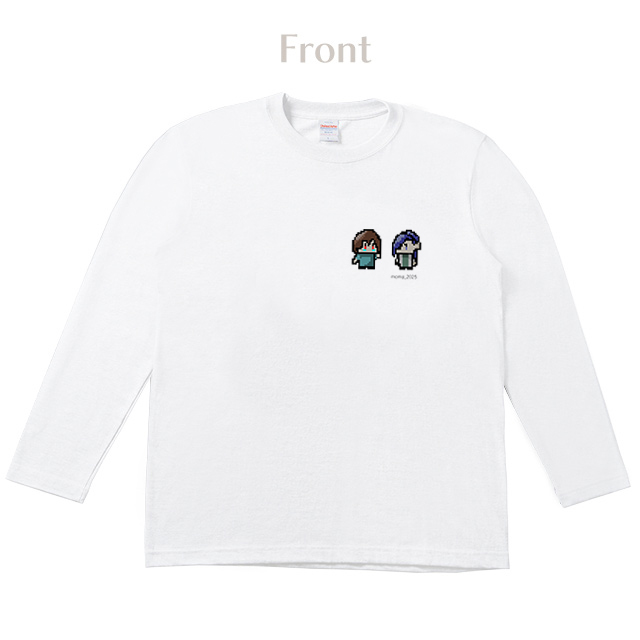 かえで《もみじの木》 ワンポイントロングTシャツ【白】