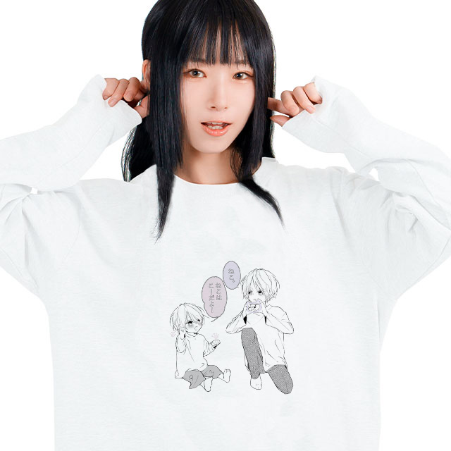 ちび朔 みに望 ねこ ロングTシャツ