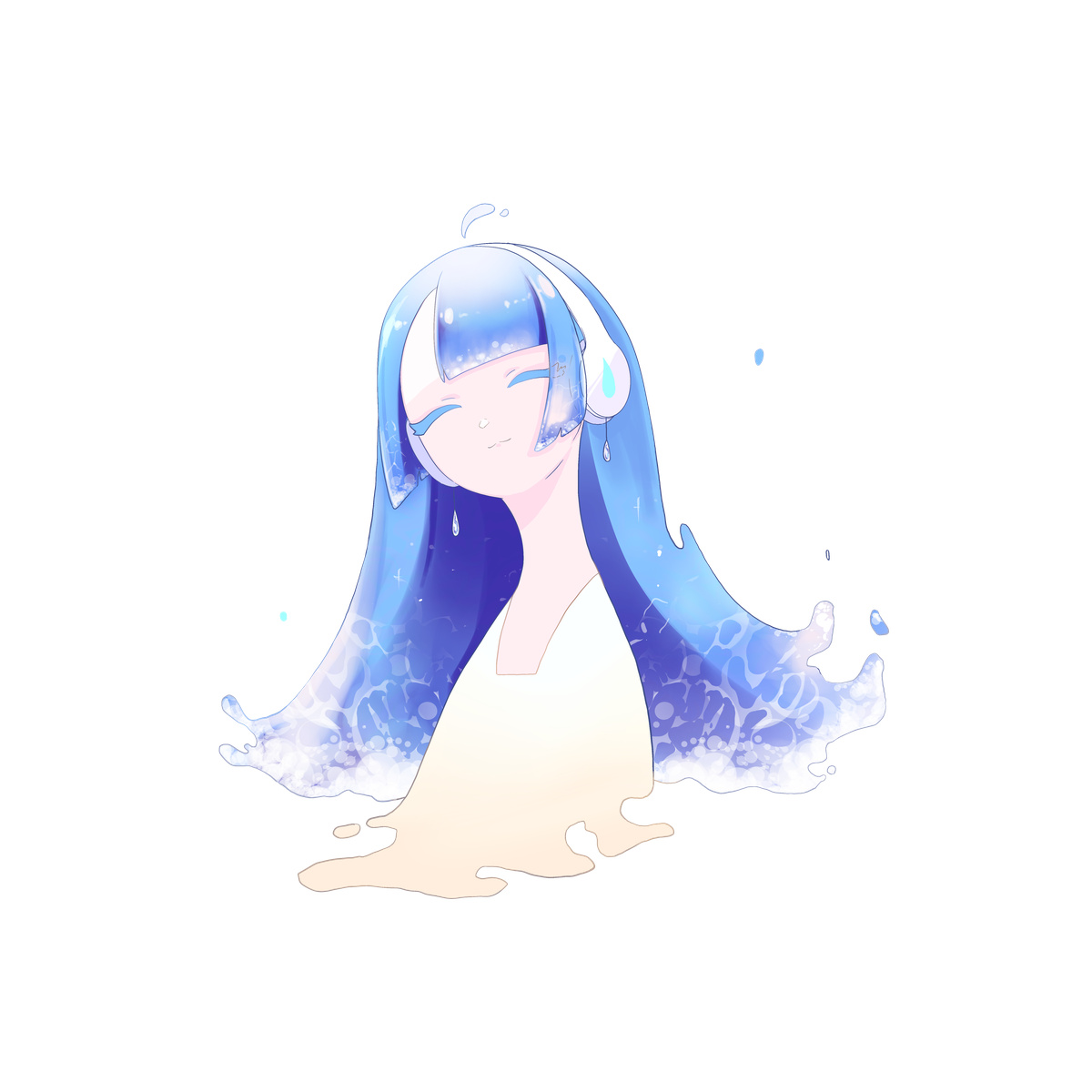 朝霧 水葉T【白】-ウンディーネ１-
