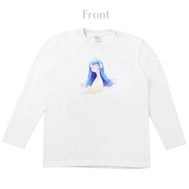 朝霧 水葉ロンT【白】-ウンディーネ１-
