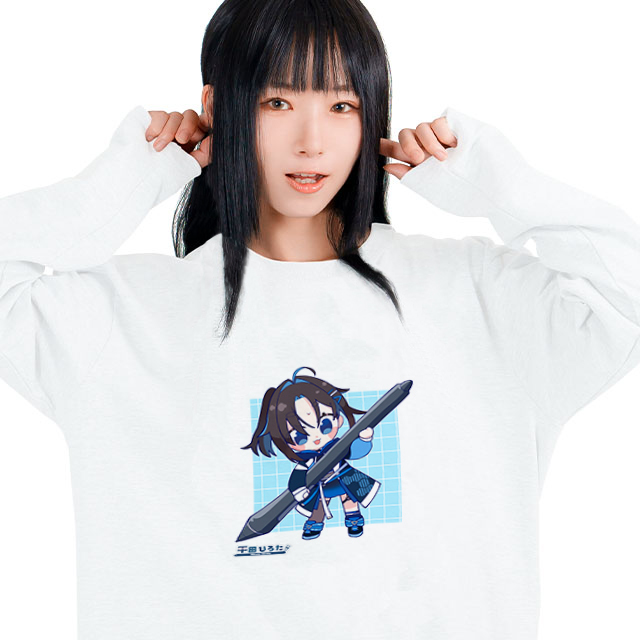 平田ひろた ロングTシャツ【白】