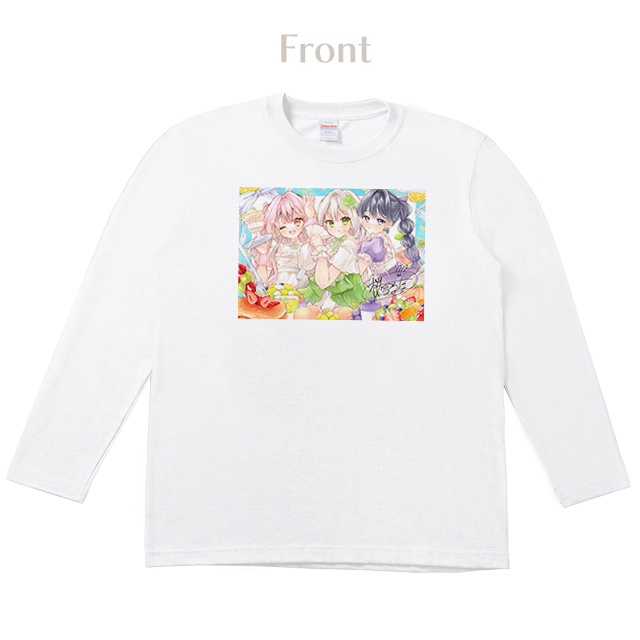 桜雪るなロンT【白】-01-