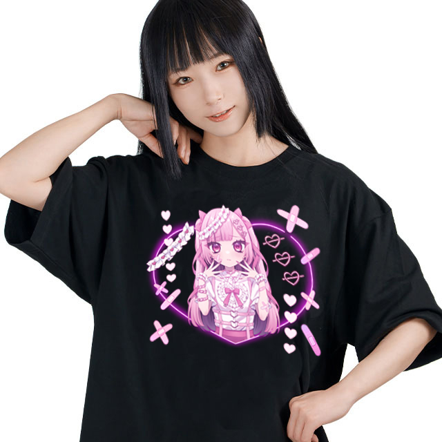 かわいい信仰【黒】Tシャツ2